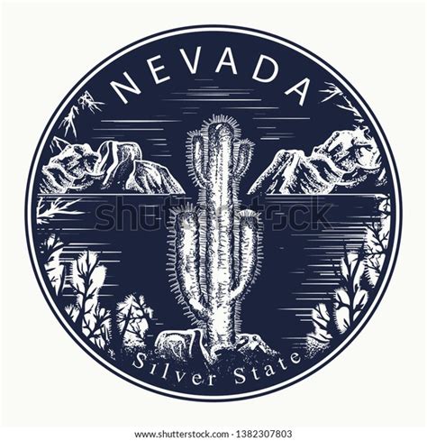 Nevada Tattoo Tshirt Design Welcome Nevada Stock Vector (Royalty Free ...