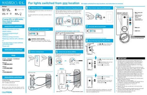 Lutron Maestro Dimmer Wiring Diagram - Wiring Diagram