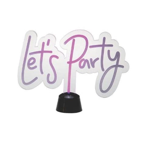 Lets Party Light Up Sign | PartyGlowz.com