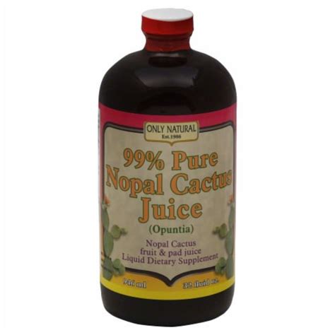 Only Natural 99% Pure Nopal Cactus Juice Dietary Supplement, 32 fl oz ...