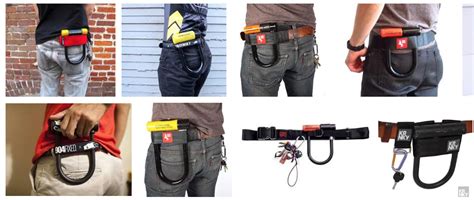 accessories - How comfortable is it to wear a u-lock holder this way? - Bicycles Stack Exchange