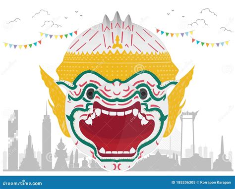 Ramayana Hanuman-monkey Cartoon Vector | CartoonDealer.com #30636309