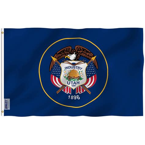 Fly Breeze Utah State Flag 3x5 Foot - Anley Flags