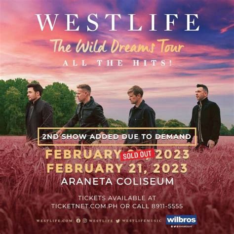 Westlife back in Manila for The Wild Dreams Tour in 2023 - Philippine ...