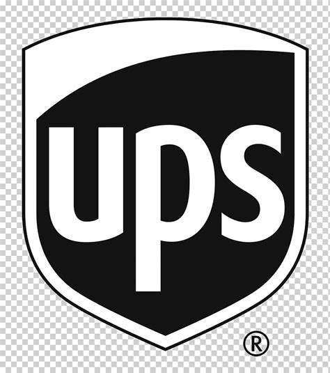 Logotipo de UPS, logotipo de United Parcel Service, logotipo de UPS en blanco y negro ...