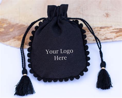 100 Personalized Jewelry Packaging Pouch Custom Logo Print Eco - Etsy