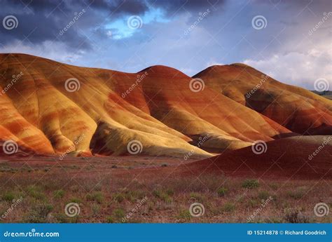 Sunset, Painted HIlls stock photo. Image of desert, color - 15214878