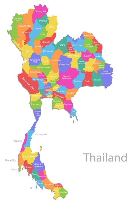 Thailand Provinces Map | Mappr