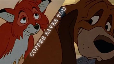 The Fox And The Hound - Copper saves Tod HD - YouTube