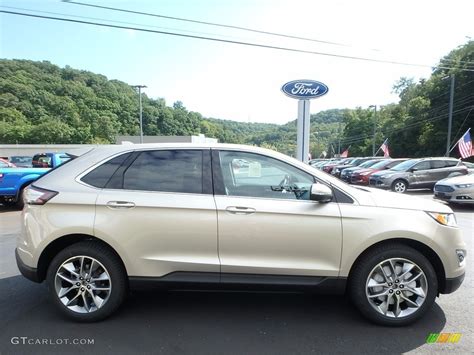 2017 White Gold Metallic Ford Edge Titanium AWD #122498904 | GTCarLot.com - Car Color Galleries