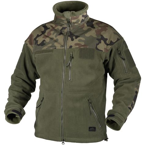 HELIKON INFANTRY ARMY DUTY FLEECE MENS HUNTING JACKET OLIVE POLISH WOODLAND CAMO | eBay