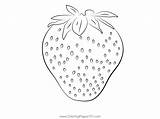 Isolated Strawberries Coloring Page For Kids  Free Strawberry sketch template