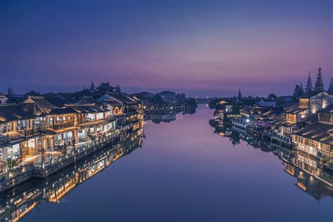 Shanghai Qingpu Zhujiajiao Ancient Town Night Scenery Picture And HD ...