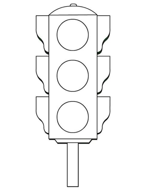 Semaforo da colorare - TuttoDisegni.com