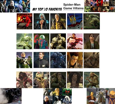 My Top 20 Favorite Spider-Man Game Villains (Alt) by JackSkellington416 ...