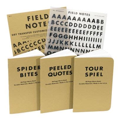 Aaron Draplin and Coudal Partners, “Field Notes (dry transfer letter version),” 2011, Courtesy ...