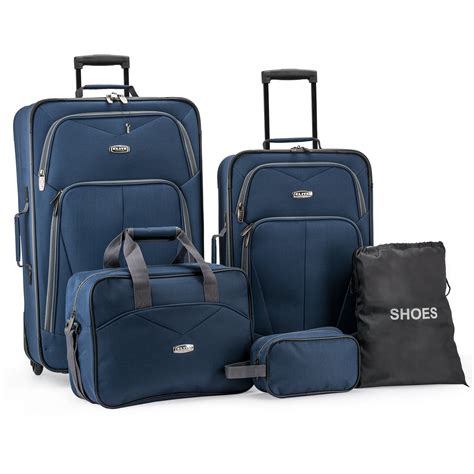 Elite Luggage - Elite Luggage Whitfield 5-Piece Softside Lightweight ...