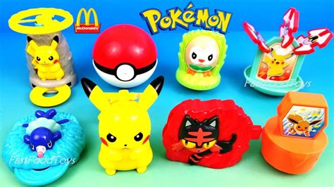 2018 McDONALD'S POKEMON HAPPY MEAL TOYS FULL SET 8 NINTENDO LET'S GO PIKACHU EEVEE JAPAN ASIA ...