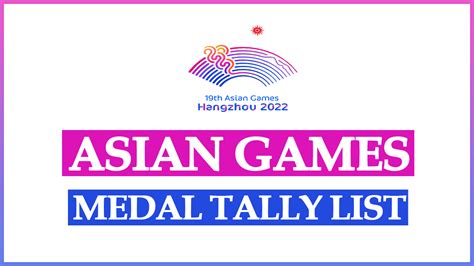 Asian Games 2023 Medal Tally List India - Sarkari List