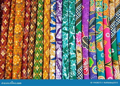 A Colorful Of Thai Silk Fabric Stock Photography - Image: 19438272