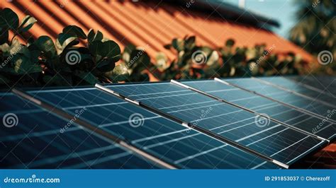 Solar Panels on the Roof of a Private House Stock Image - Image of construction, home: 291853037