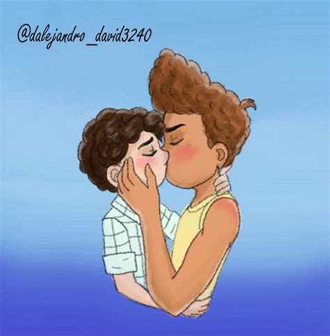 Luca x Alberto kiss by DavidKawaii21 on DeviantArt