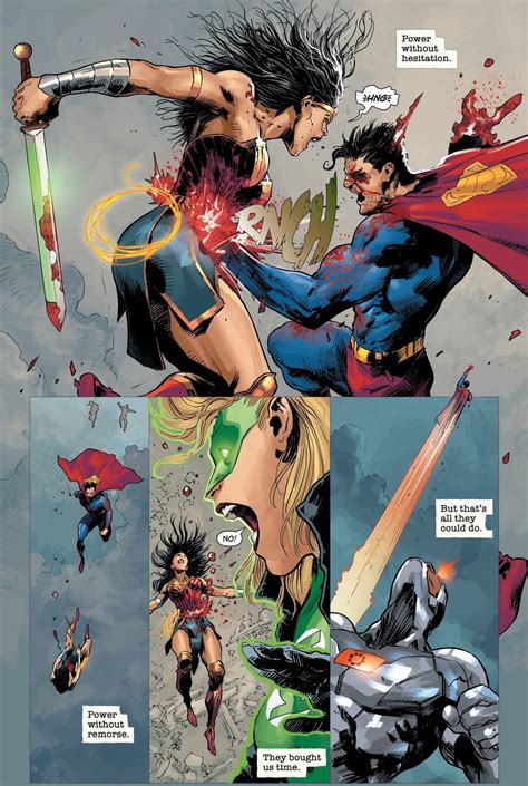 Wonder Woman, Green Lantern And Cyborg VS Zombie Superman (Dceased ...