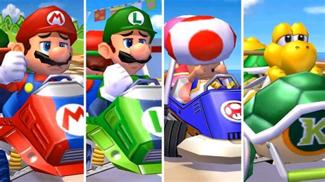 Mario Kart: Double Dash - All Characters Losing Animations - YouTube