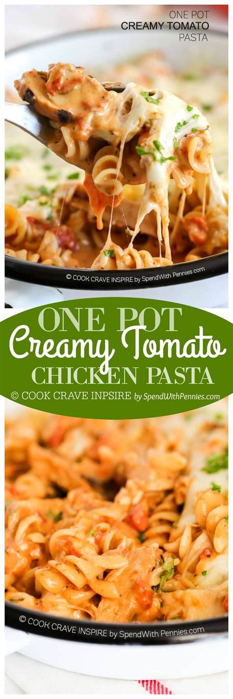 One Pot Pasta with Creamy Tomato Sauce | Cooking, Recipes, Pasta dishes