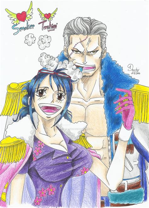 ONE PIECE - Smoker and Tashigi by Michael1525 on DeviantArt