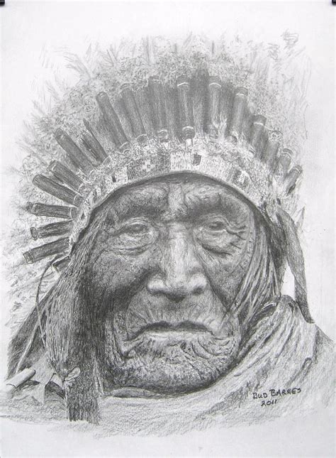 He Dog Oglala Lakota Drawing by Bud Barnes - Fine Art America