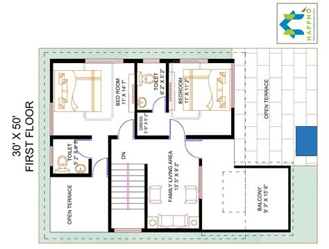 4 Bhk Duplex House Plan