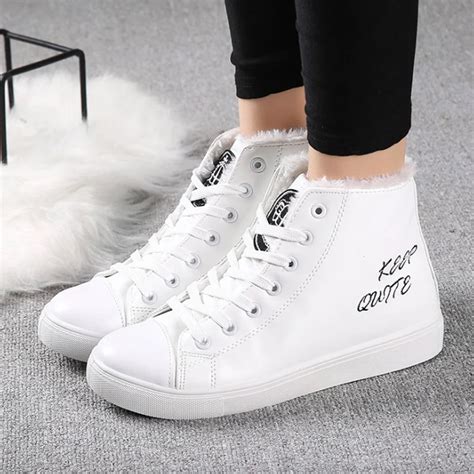 Aliexpress.com : Buy Women Casual Shoes 2018 Winter Women Snow Shoes PU Leather Fashion Warm ...