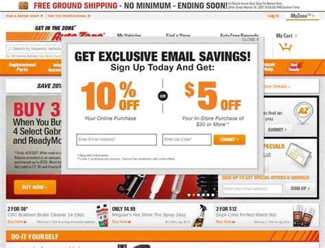 AutoZone Coupons & AutoZone.com Promotional Codes