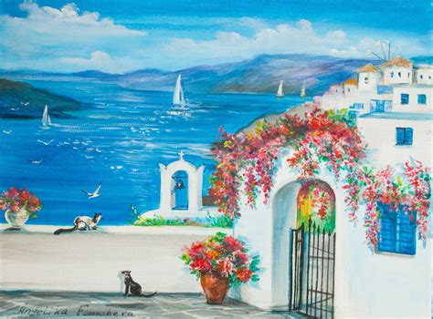 Pin on Landscape Greece Painting