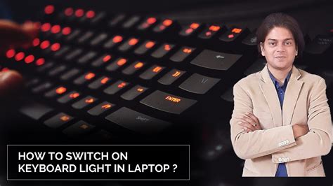 How to switch on keyboard light in laptop? laptop keyboard light turn on. - YouTube