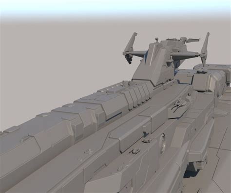 ArtStation - Sci Fi Space Battleship | Resources