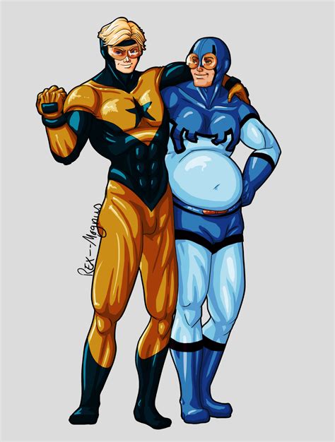 COM: Blue Beetle + Booster Gold by Rex--Magnus on DeviantArt