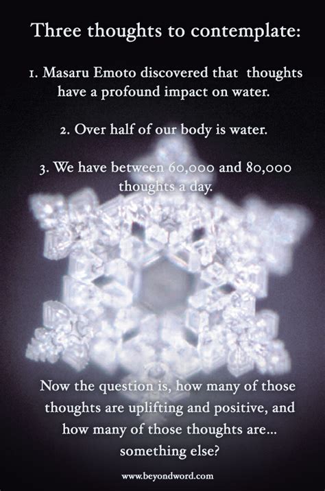 Masaru Emoto, Water Crystal | Masaru emoto, Crystals, Spirit science