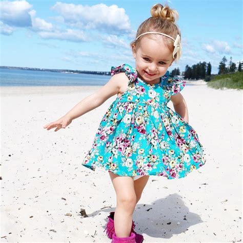 Floral Beach Dress - The Trendy Toddlers | Girls beach dress, Girls floral dress, Baby girl floral