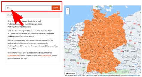 Harta Cod Postal Germania - Harta Pe Regiuni