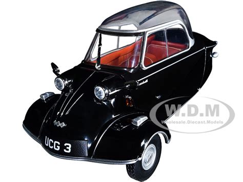 Messerschmitt KR200 Bubble Top Black Red Interior 1/18 Diecast Model ...