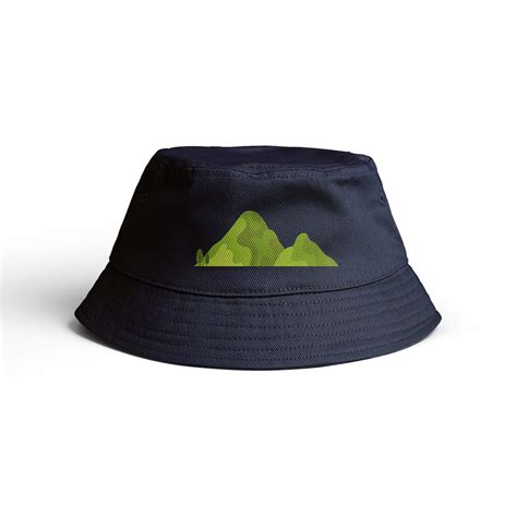 Jual GKABHNBALGH045 Bucket Hat Anak Gambar Alam Pegunungan Hijau Bucket ...