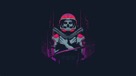 Sci Fi Astronaut 4K, Skull, Gun, Dark, Cyberpunk, HD Wallpaper | Rare ...