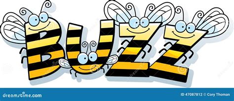 Cartoon Bee Buzz stock vector. Illustration of cartoon - 47087812