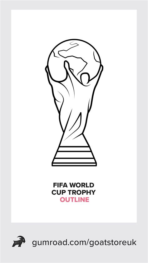 FIFA World Cup Trophy Outline Icon | World cup trophy, Cup tattoo ...