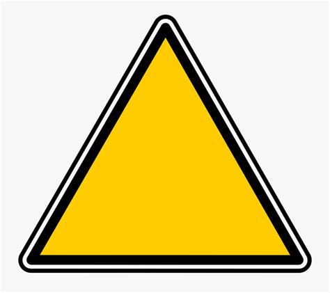 Blank Yellow Yield Sign , Free Transparent Clipart - ClipartKey