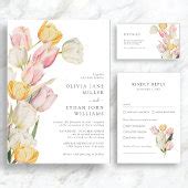 Tulip Wedding Menu | Zazzle