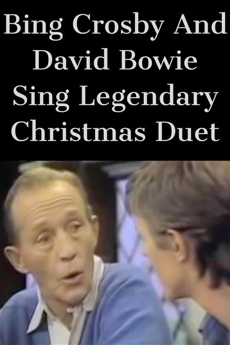 42 years ago Bing Crosby and David Bowie made Christmas history ...