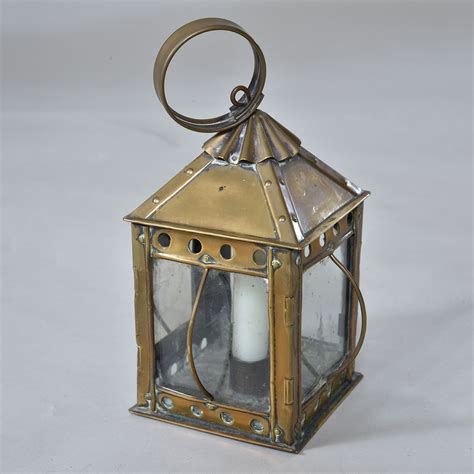 Antique Small Brass Lantern – Elaine Phillips Antiques